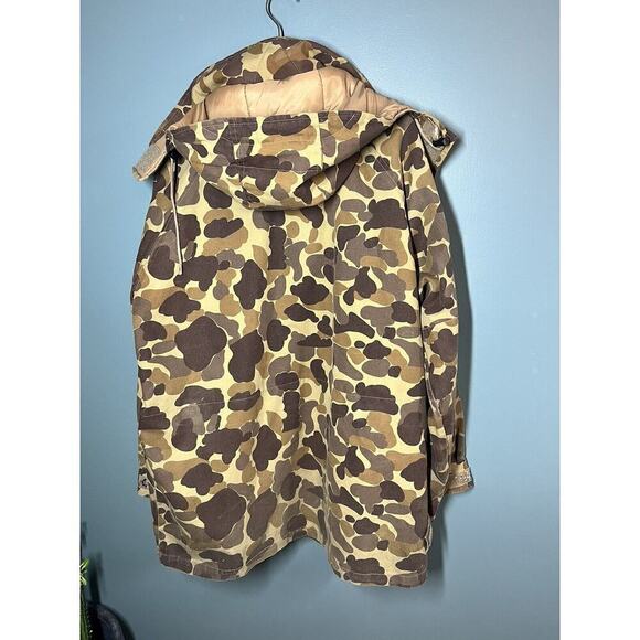 VINTAGE Mount'n Prairie Jacket L Brown Duck Canvas Hunting Coat Camo - Picture 4 of 7